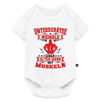 Bodybuilder - Baby Premium Kurzarmbody - Weiß - Vorne