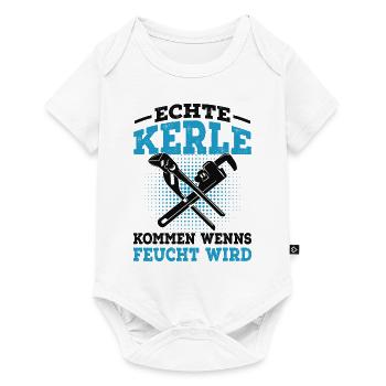 Klempner - Baby Premium Kurzarmbody - Weiß - Vorne