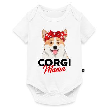 Corgi - Baby Premium short-sleeve bodysuit - white - Front