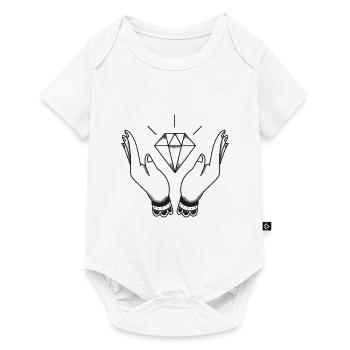 Diamond Hands - Wallstreetbet's funny meme - Baby Premium short-sleeve bodysuit - white - Front