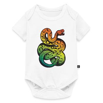 Rainbow rattlesnake - Baby Premium short-sleeve bodysuit - white - Front