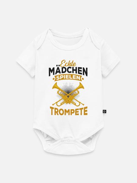 Trompete - Baby Premium Kurzarmbody - Weiß