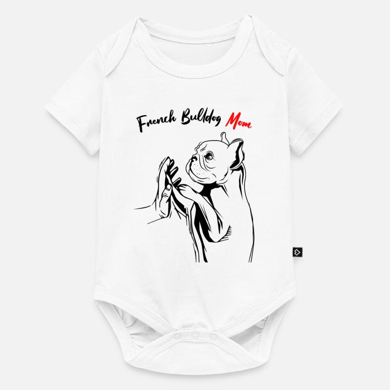 Bulldog francese - Body Premium a maniche corte per neonati  - bianco
