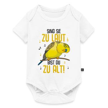 Wellensittich - Baby Premium Kurzarmbody - Weiß - Vorne