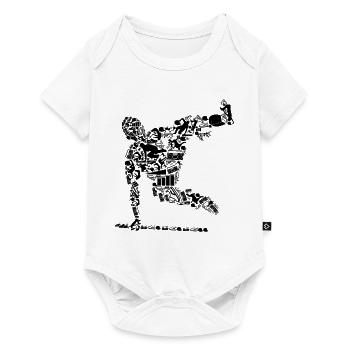 Parkour - Baby Premium Kurzarmbody - Weiß - Vorne