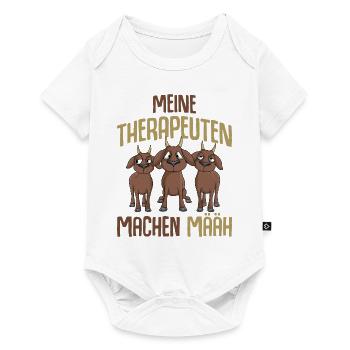 Ziege - Baby Premium Kurzarmbody - Weiß - Vorne