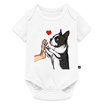 Boston Terrier Dogs Dear Mistress - Baby Premium short-sleeve bodysuit - white - Front