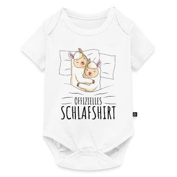 Alpaka - Baby Premium Kurzarmbody - Weiß - Vorne