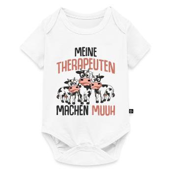Kuh - Baby Premium Kurzarmbody - Weiß - Vorne