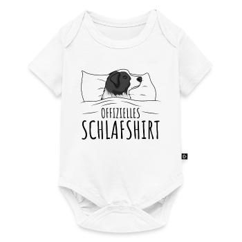 Border Collie - Baby Premium Kurzarmbody - Weiß - Vorne