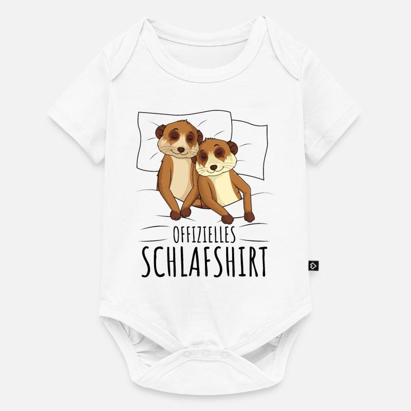 Erdmännchen - Baby Premium Kurzarmbody - Weiß
