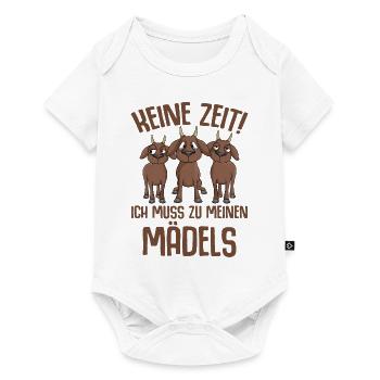 Ziege - Baby Premium Kurzarmbody - Weiß - Vorne