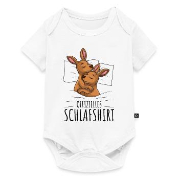 Känguru - Baby Premium Kurzarmbody - Weiß - Vorne