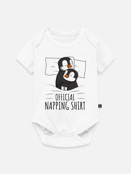 Pinguin - Baby Premium Kurzarmbody - Weiß