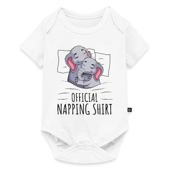 Éléphant - Body à manches courtes Premium Bébé - blanc - Devant