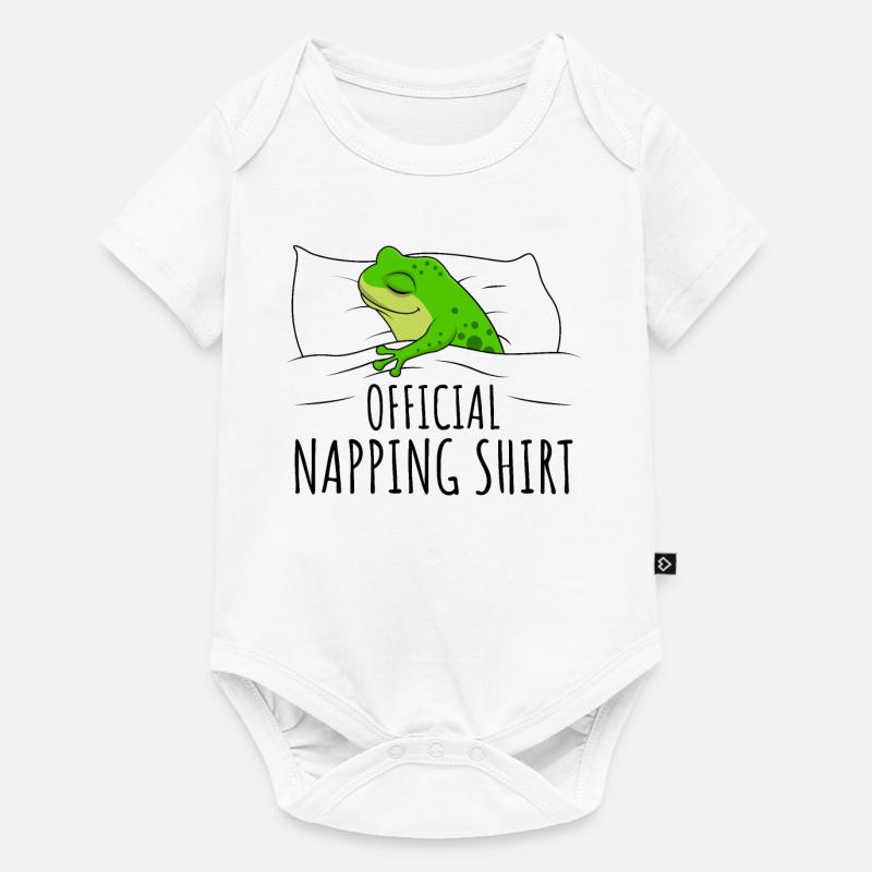 Grenouille - Body à manches courtes Premium Bébé - blanc