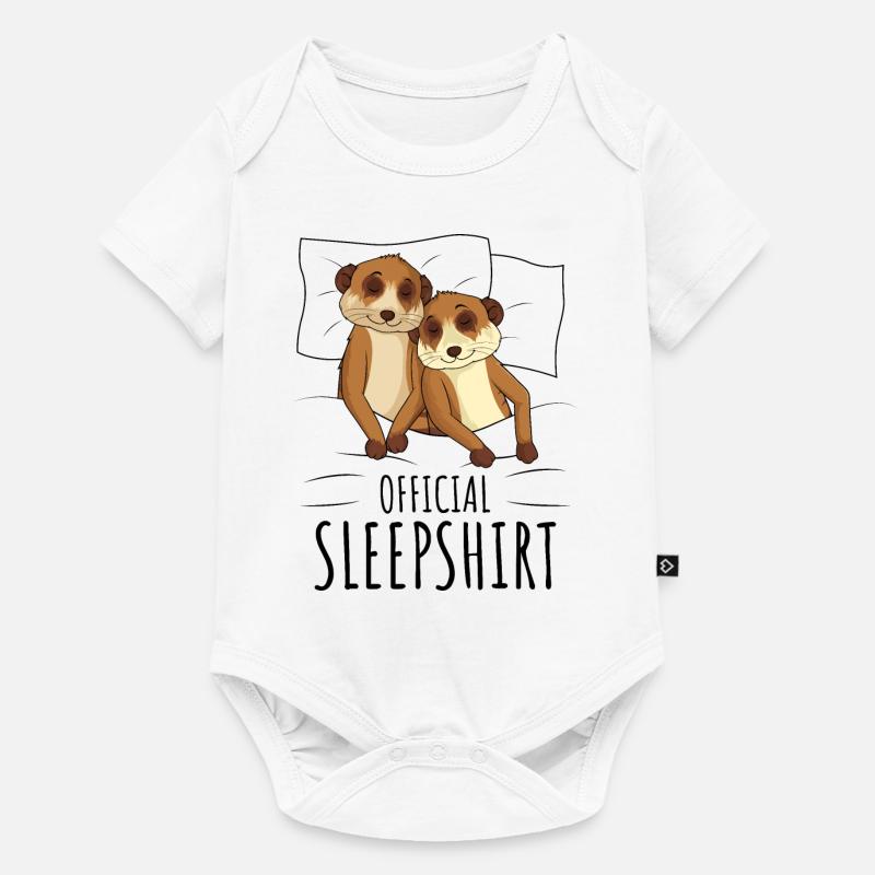 Erdmännchen - Baby Premium Kurzarmbody - Weiß