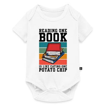 Ein Buch lesen ist wie ein Buch - Baby Premium Kurzarmbody - Weiß - Vorne