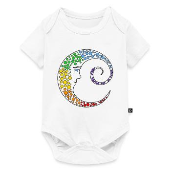Rainbow Moon - Baby Premium short-sleeve bodysuit - white - Front