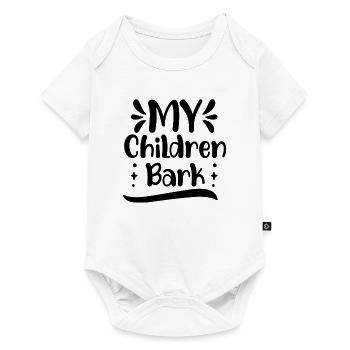 My kids bark - Baby Premium short-sleeve bodysuit - white - Front