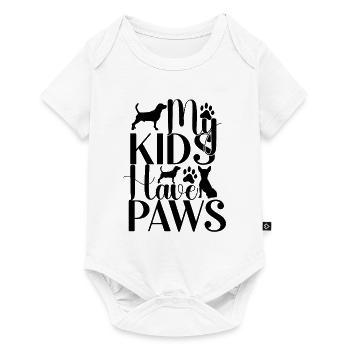 My children have paws - Baby Premium short-sleeve bodysuit - white - Front