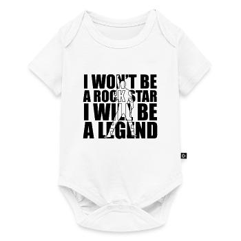 i won't be a star i will be a legend - Baby Premium Kurzarmbody - Weiß - Vorne