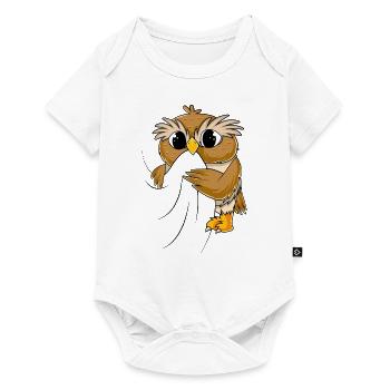 Hibou - Body à manches courtes Premium Bébé - blanc - Devant