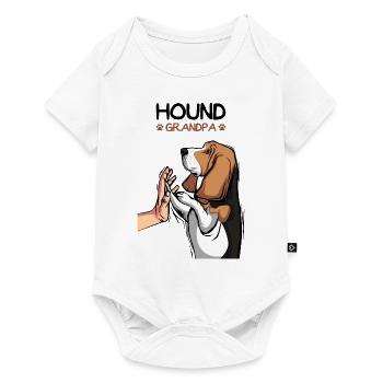 Basset Hound Grandpa Dogs - Baby Premium short-sleeve bodysuit - white - Front