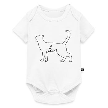 Feline - Baby Premium short-sleeve bodysuit - white - Front