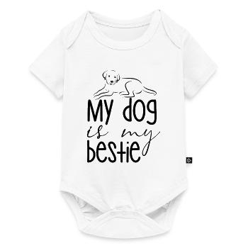 Mon chien est mon meilleur ami - Body à manches courtes Premium Bébé - blanc - Devant
