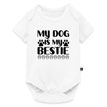 Mon chien est mon meilleur ami - Body à manches courtes Premium Bébé - blanc - Devant