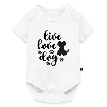 Vie Amour Chiens - Body à manches courtes Premium Bébé - blanc - Devant