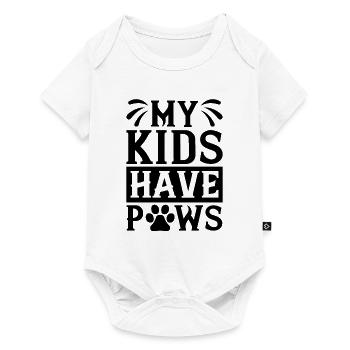 My children have paws - Baby Premium short-sleeve bodysuit - white - Front