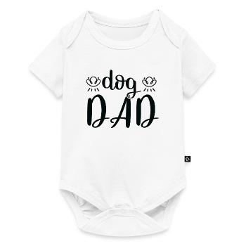 Dog Papa - Baby Premium short-sleeve bodysuit - white - Front