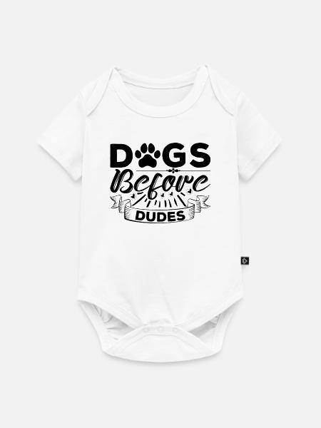 Hunde vor Kerlen - Baby Premium Kurzarmbody - Weiß