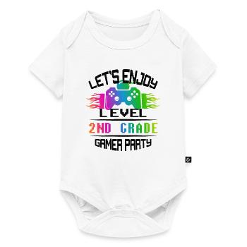 Niveau 2ND GRADE restez calme et jouez - Body à manches courtes Premium Bébé - blanc - Devant