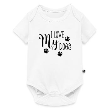 J’aime mes chiens - Body à manches courtes Premium Bébé - blanc - Devant
