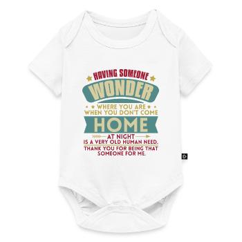 Valentins Tag Beziehung Liebes Spruch - Baby Premium Kurzarmbody - Weiß - Vorne