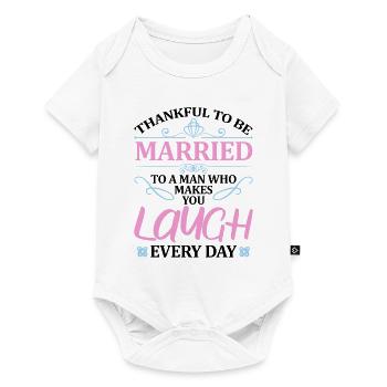 Valentins Tag Beziehung Liebes Spruch - Baby Premium Kurzarmbody - Weiß - Vorne