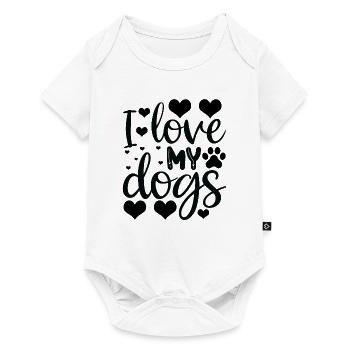 J’aime mes chiens - Body à manches courtes Premium Bébé - blanc - Devant