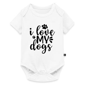 J’aime mes chiens - Body à manches courtes Premium Bébé - blanc - Devant