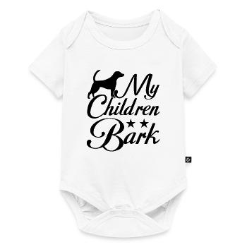 My kids bark - Baby Premium short-sleeve bodysuit - white - Front
