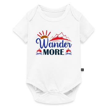 More Hiking Nature Outdoor Mountains - Baby Premium short-sleeve bodysuit - white - Front