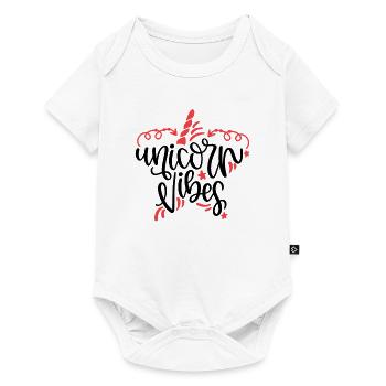 Licorne Vibes Licorne - Body à manches courtes Premium Bébé - blanc - Devant