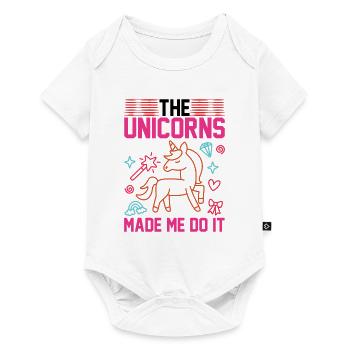 The unicorns made me Unicorn - Baby Premium short-sleeve bodysuit - white - Front