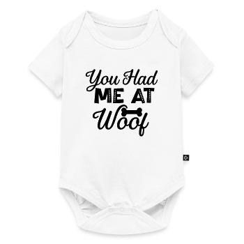 Du hattest mich bei Wuff - Baby Premium Kurzarmbody - Weiß - Vorne