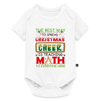 Ugly Christmas Mathe-Lehrer Ugly Christmas Sweater - Baby Premium Kurzarmbody - Weiß - Vorne