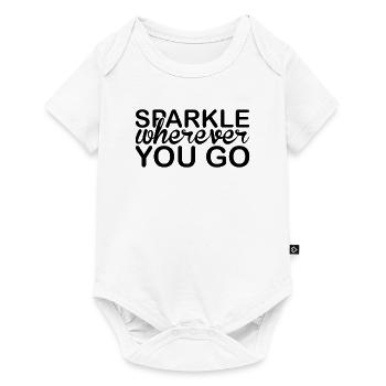 Sparkle wherever you go Unicorn - Baby Premium short-sleeve bodysuit - white - Front