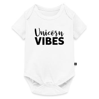 Unicorn vibes Unicorn - Baby Premium short-sleeve bodysuit - white - Front
