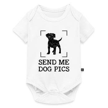 Send me dog pictures - Baby Premium short-sleeve bodysuit - white - Front
